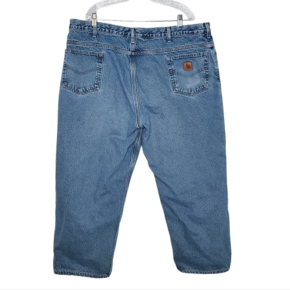 Carhartt Men's Relaxed Fit Jeans, Straight Leg Flannel Lined 46 x 30 - Picture 1 of 9
